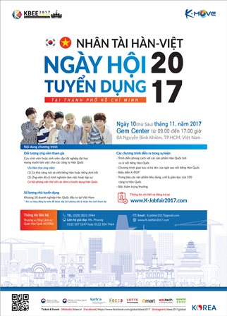 Thông tin về Ngày hội tuyển dụng 2017 của Tổng lãnh sự quán Hàn Quốc